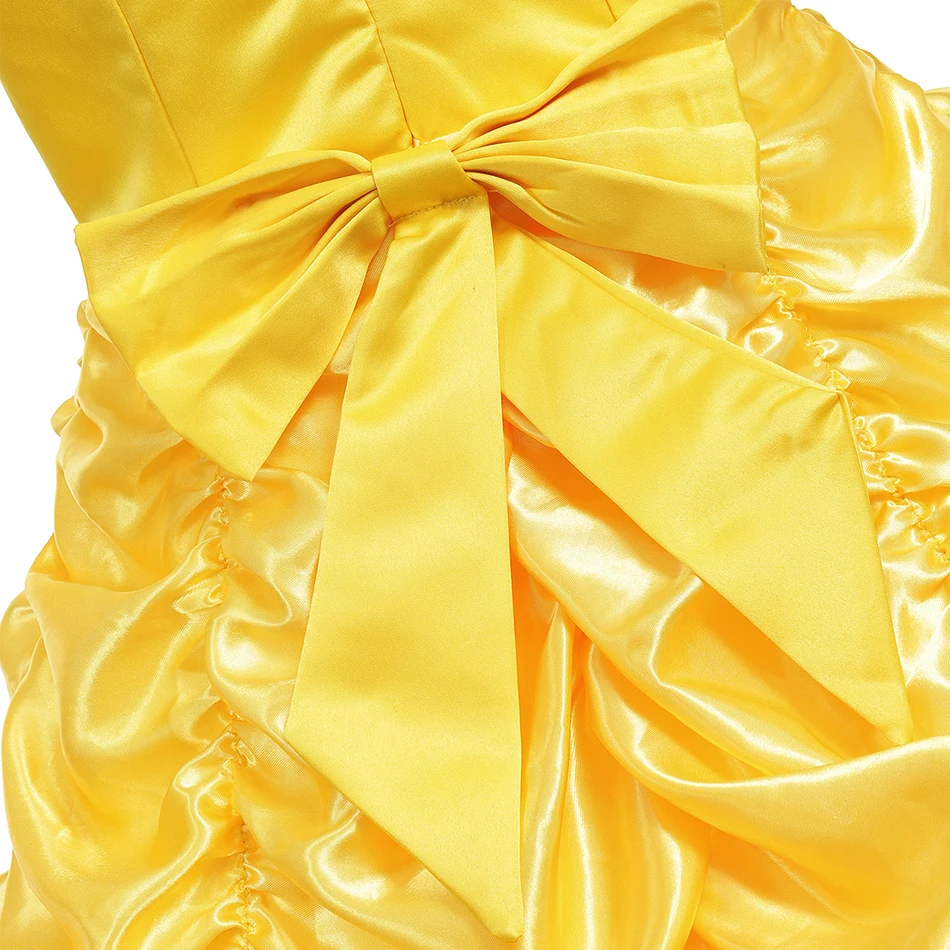 Платье принцессы Диснея Белль для девочек длинное платье выпускного вечера