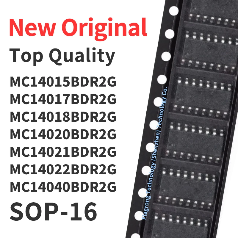 

Чип MC14015BDR2G MC14017BDR2G MC14018BDR2G MC14020BDR2G MC14021BDR2G MC14022BDR2G MC14040BDR2G SOP-16 чип IC новый оригинальный