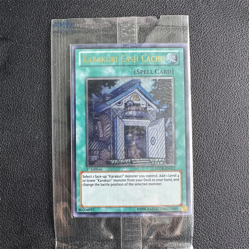 Yu-Gi-Oh UR STOR-EN052/KARAKURI CASH CACHE Детские аниме-мультяшные игровые карты коллекция игрушек