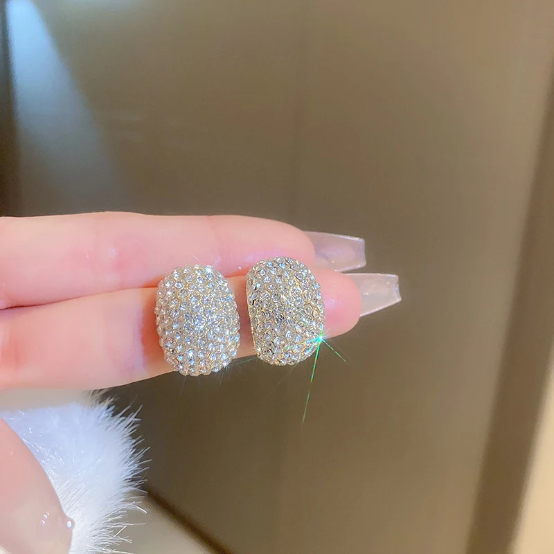 Серьги в виде гороха с бриллиантами дизайнерские роскошные высококачественные