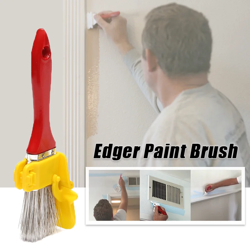 

1Set Clean Cut Profesional Edger Paint Brush Edger Brush Tool Multifunctional for Home Wall Room Detail