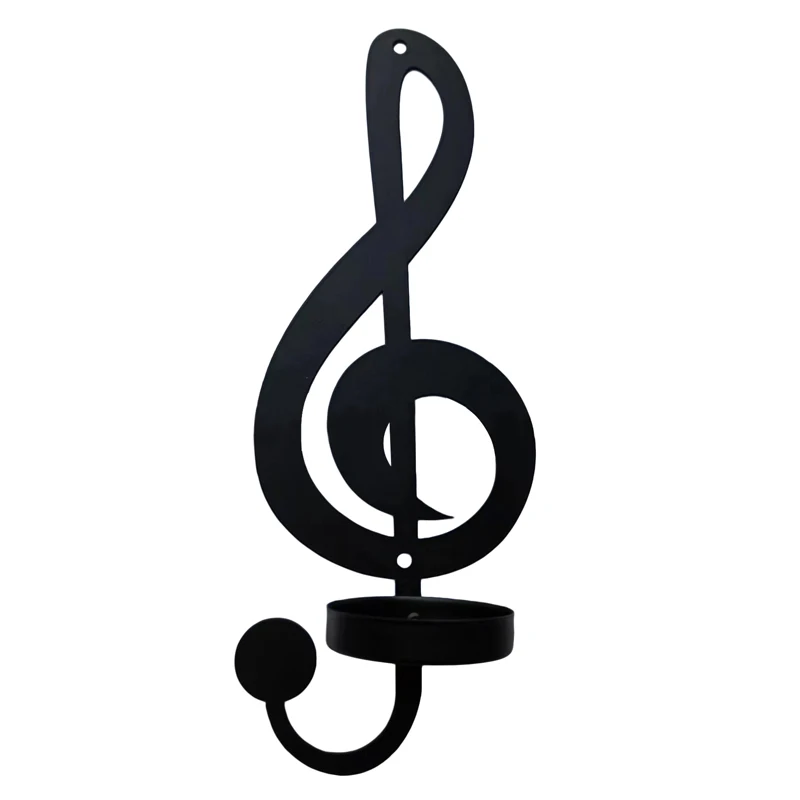 Musical Note Metal Candle Rack Symbol Decor For Home Office School