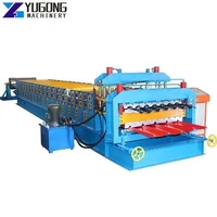 Double Layers Roofing Tile Sheet Roll Forming Machine Steel Trapezoidal Sheet Double Decking Roll Forming Machine