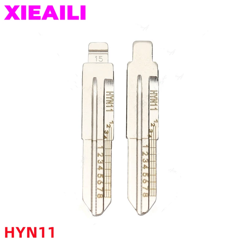 

XIEAILI 5 шт. NO.15 HYN11 гравировка линии ключа лезвие лезвия резки зубцы нерезанные ключи лезвие для Hyundai Elantra для Kia Cerato S303