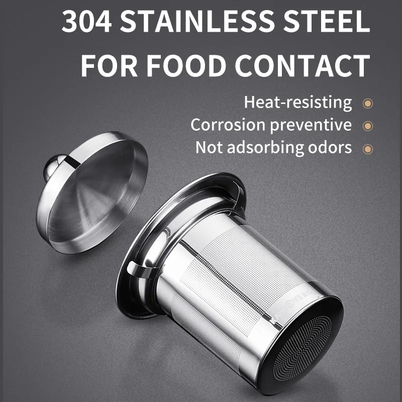 Чайник KAMJOVE стеклянный термостойкий 500 мл из нержавеющей стали