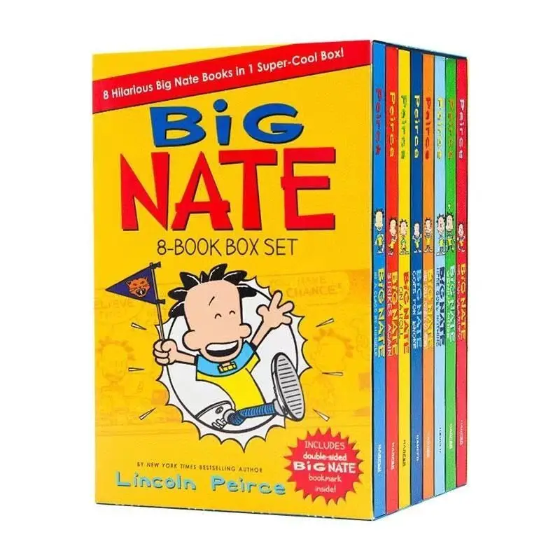 English original Big Nate our class has a troublemaker chapter book bridge book comic nurse collection 8 volumes