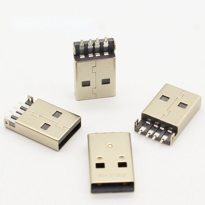 

USB разъемы 4Pin A тип черный FAMCDI G49 10шт