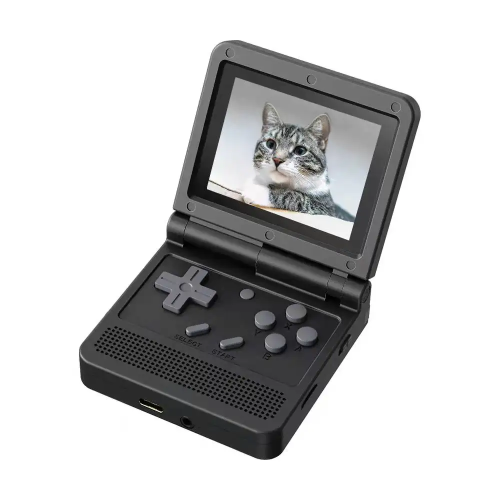 

Портативная портативная игровая мини-консоль Powkiddy V90 3,0 дюйма, игровые консоли с открытым исходным кодом в стиле ретро, Карманные игровые консоли с откидной крышкой