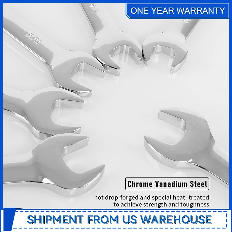 Набор из 14 ключей с храповым механизмом SAE 1/4 дюйма-7/8 дюйма набор комбинированных