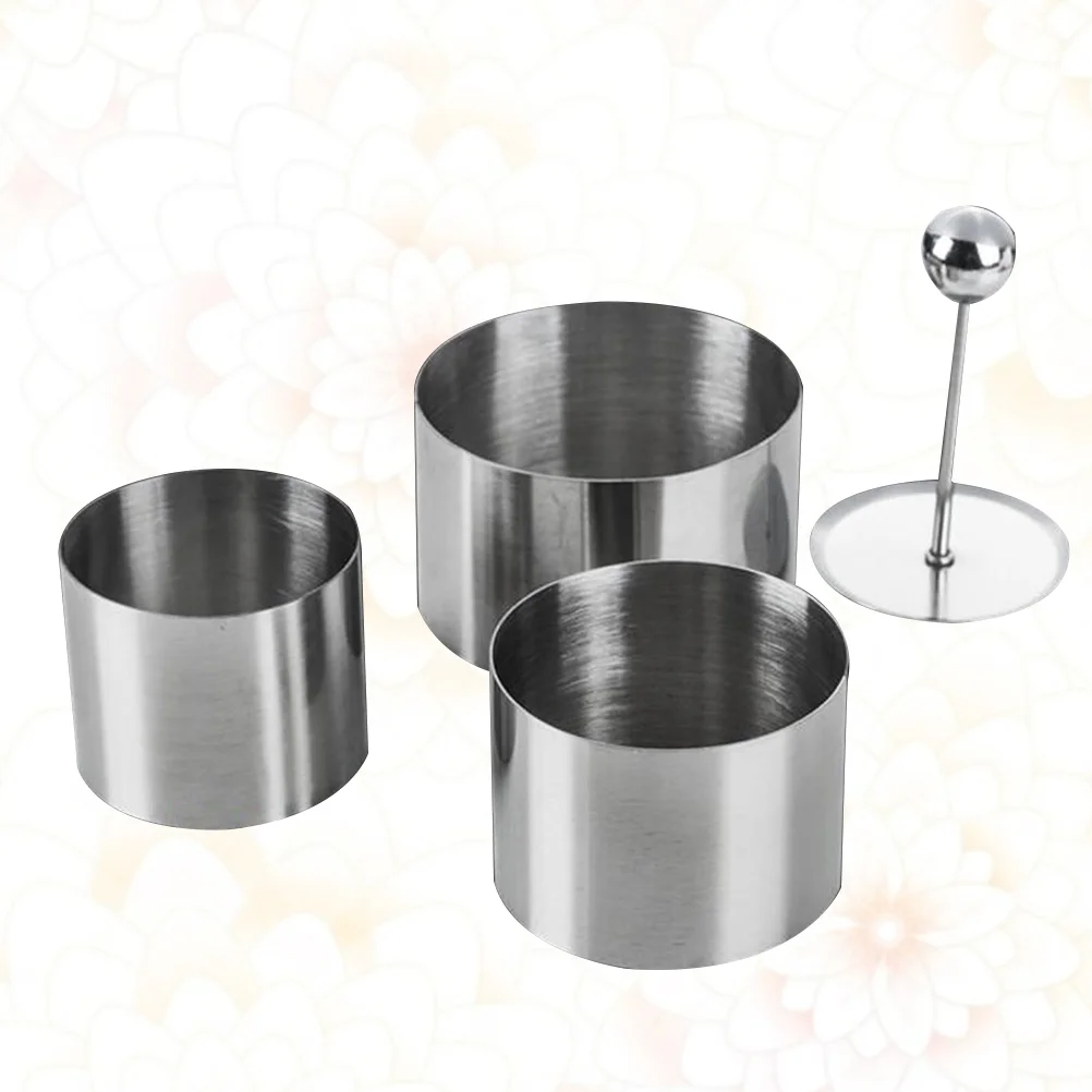 

1 Set Molding Ring Round Molding Set Dessert Ring Cake Ring Cake Mousse Ring Press