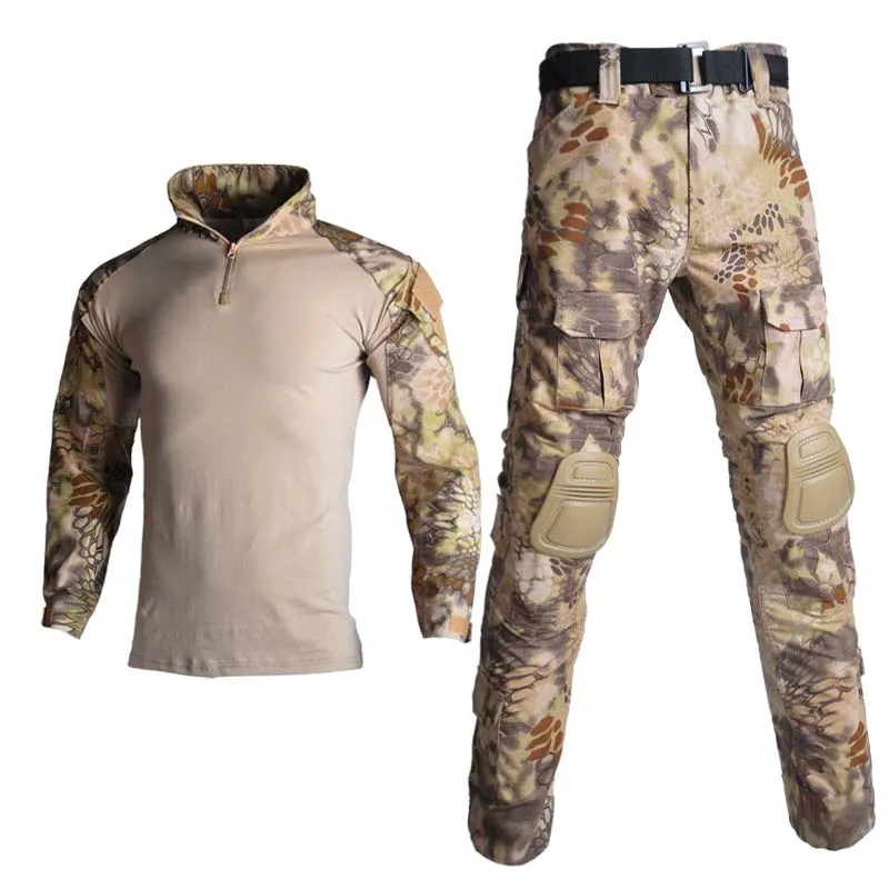 Uniforme Militar Multicam para hombre, trajes de combate táctico de camuflaje, traje de Caza y pesca, Ropa de Caza, traje Airsoft Ghillie