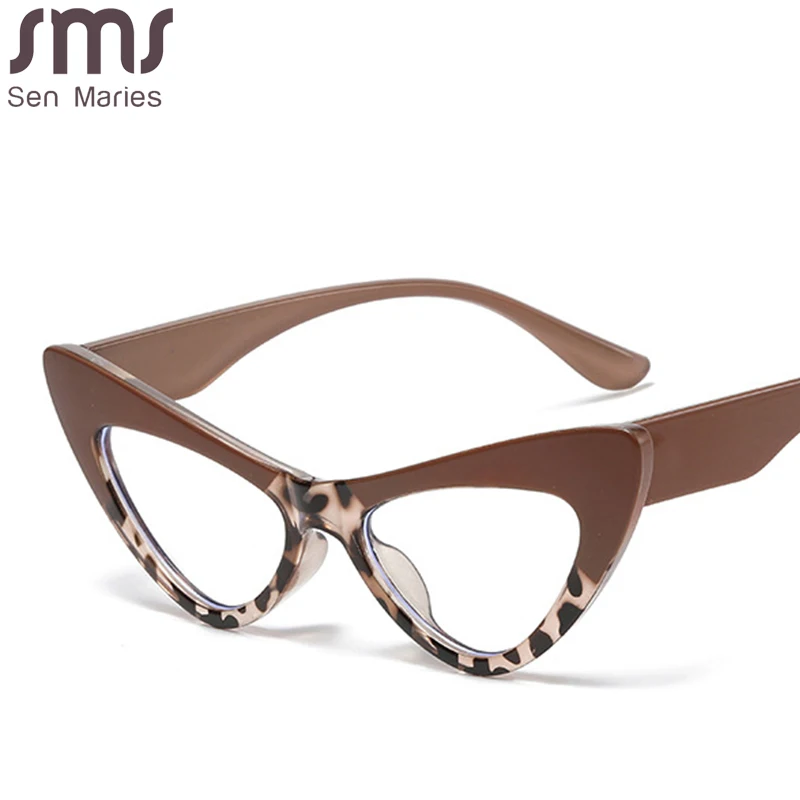 

New Cat Eye Optical Anti-blue Glasses 2022 New Women Men Computer Eyeglasses Frames Vintage UV400 Eyeglasses Spectacles Oculos