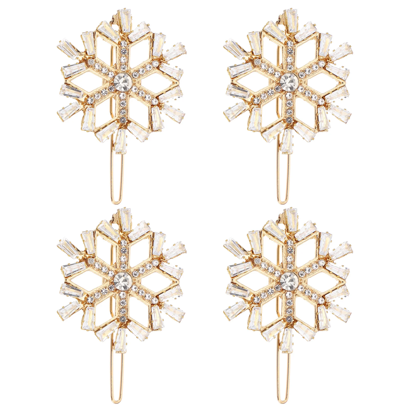 

Hair Snowflake Christmas Clips Accessories Bobbyfor Barrettes Women Barrette Rhinestone Cliptoddler Wedding Crystal Crystals