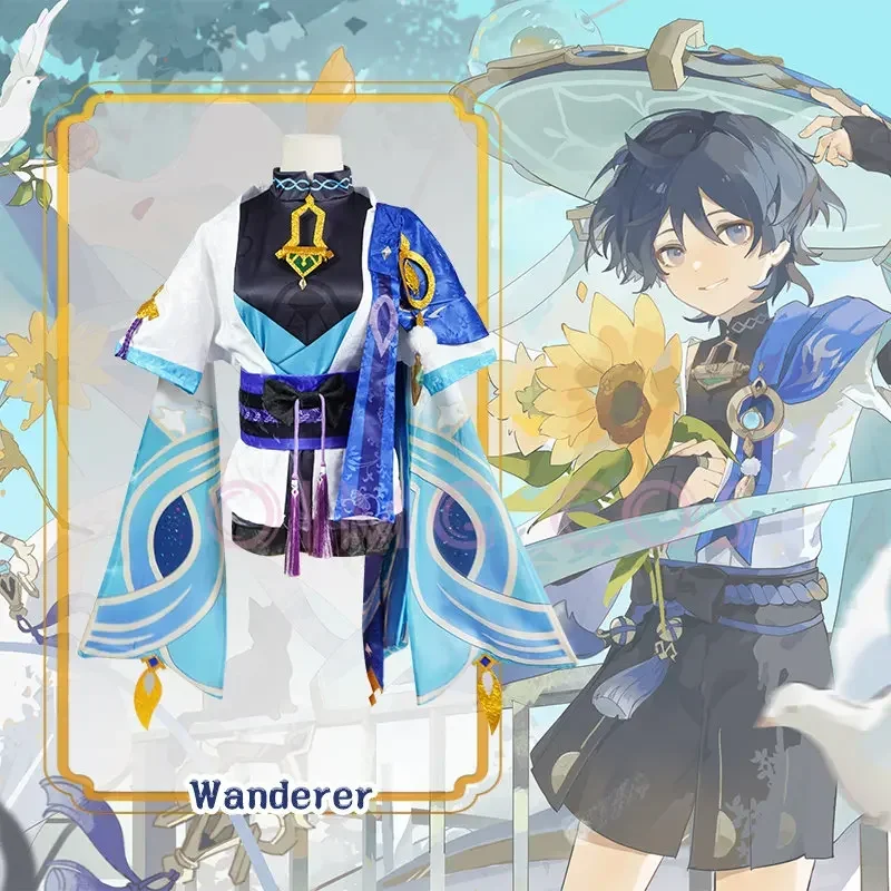 

Impact Wanderer Kunikuzushi Cosplay Costume Uniform Anime Halloween Costumes Women Fatui Scaramouche Balladeer