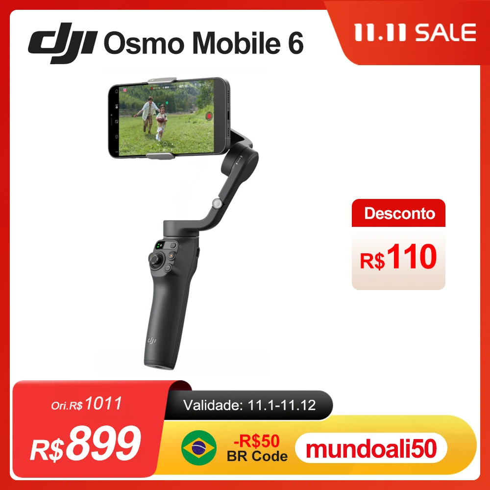 Kup DJI OM 6 Osmo Mobile 6 OM6 3 Axis Kardana Ręczna Stabilizator Statyw Telefonu Komórkowego Uchwyt Do Kamery Ze Stabilizatorem Stabil Selfie Stick Przedłużenie