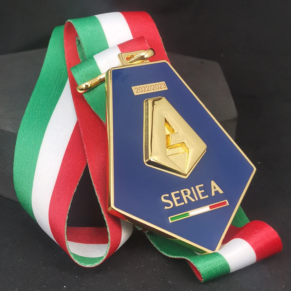 

Сезон 2022-23 S.S.C. Медали чемпионов Неаполя, медали чемпионов серии А, металлические золотые медали, веерские сувениры
