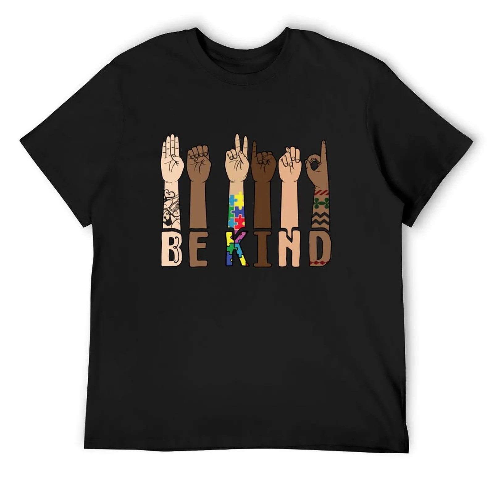 Будьте добрые языки жестов говорящие вручную учителя переговорная футболка ASL в