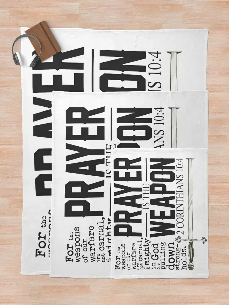 Молитва-это оружие чтобы вытянуть крепления 2 Cor 10 4 KJV пледы одеяла
