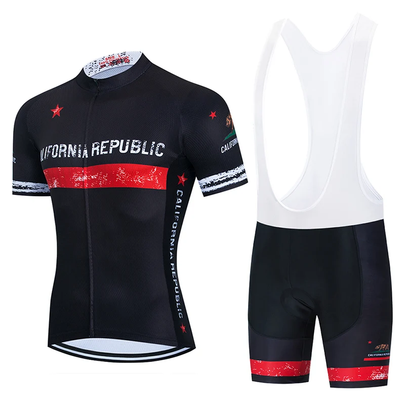 

Лето 2021, 2021, комплект из джерси и геля 9D для велоспорта Калифорнии, велосипедная одежда для горного велосипеда, быстросохнущая велосипедная ...