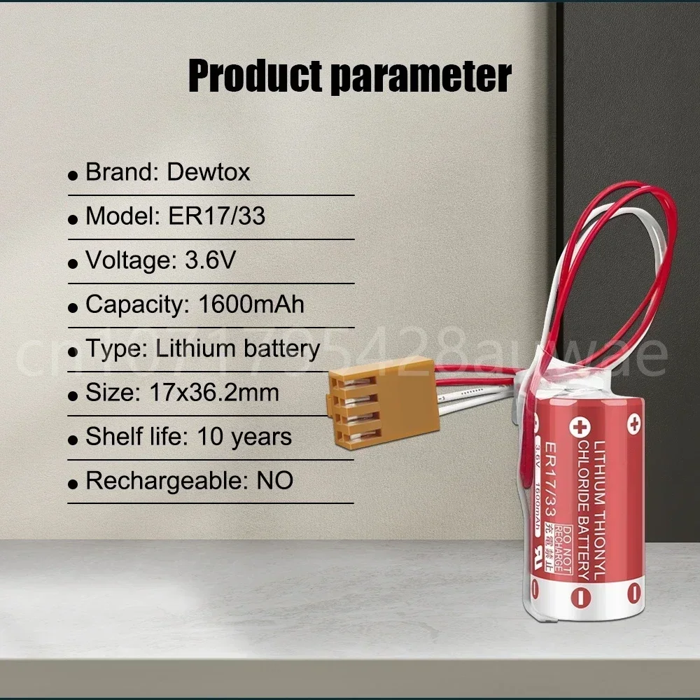 20 шт. 3 6 В 1600 мАч C500-BAT08 3G2A9-BAT08 ER17/33 для Omron CNC PLC серводвигателя аккумуляторы с вилкой