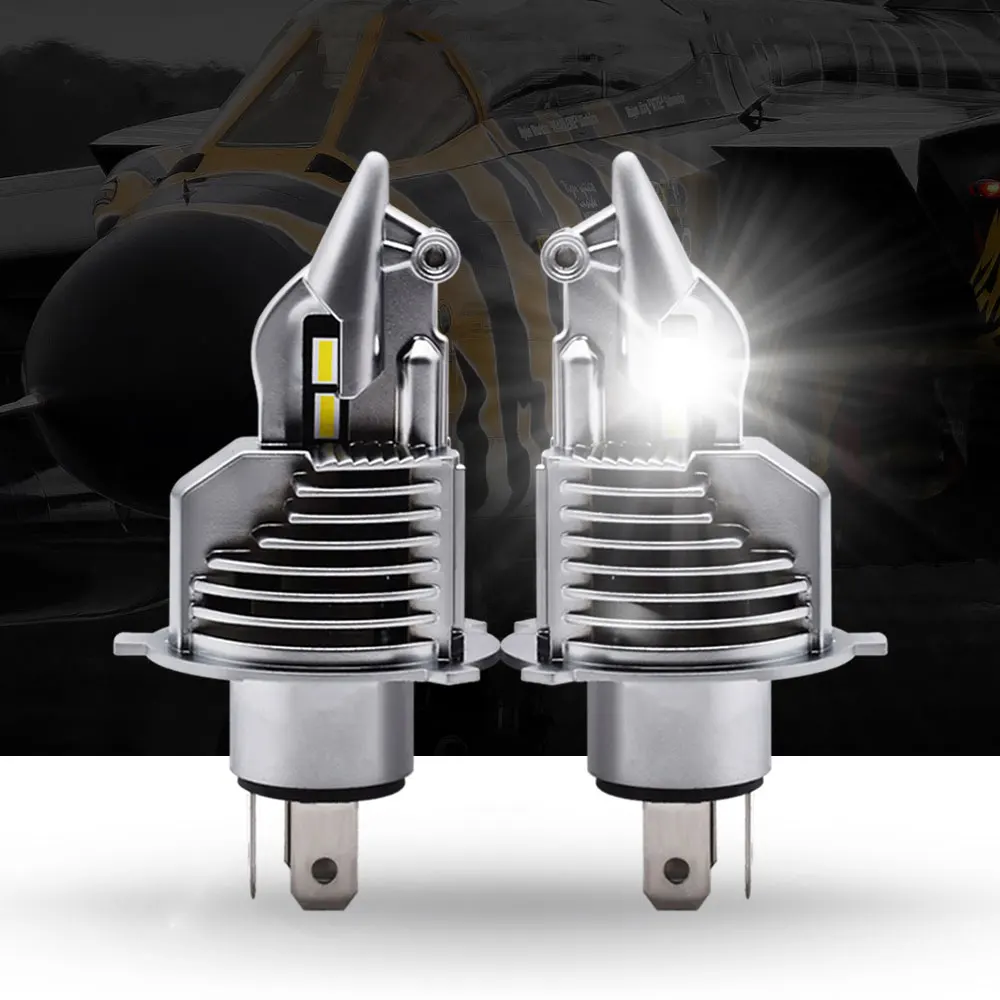 

Fighter Foco H4 Led Bulbs Car/motorcycle Headlight 72W 12V 24V 6000K Super Led H4 Car Headlight Bulbs Lampada Led H4 8000LM