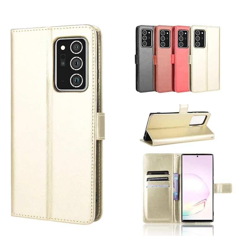 

Fashion Card Slot Flip Leather Case For Samsung Galaxy SC-02M Xcover 5 Quantum 2 Z FOLD 3 SCV46 Bracket Card Slot Wallet Cases
