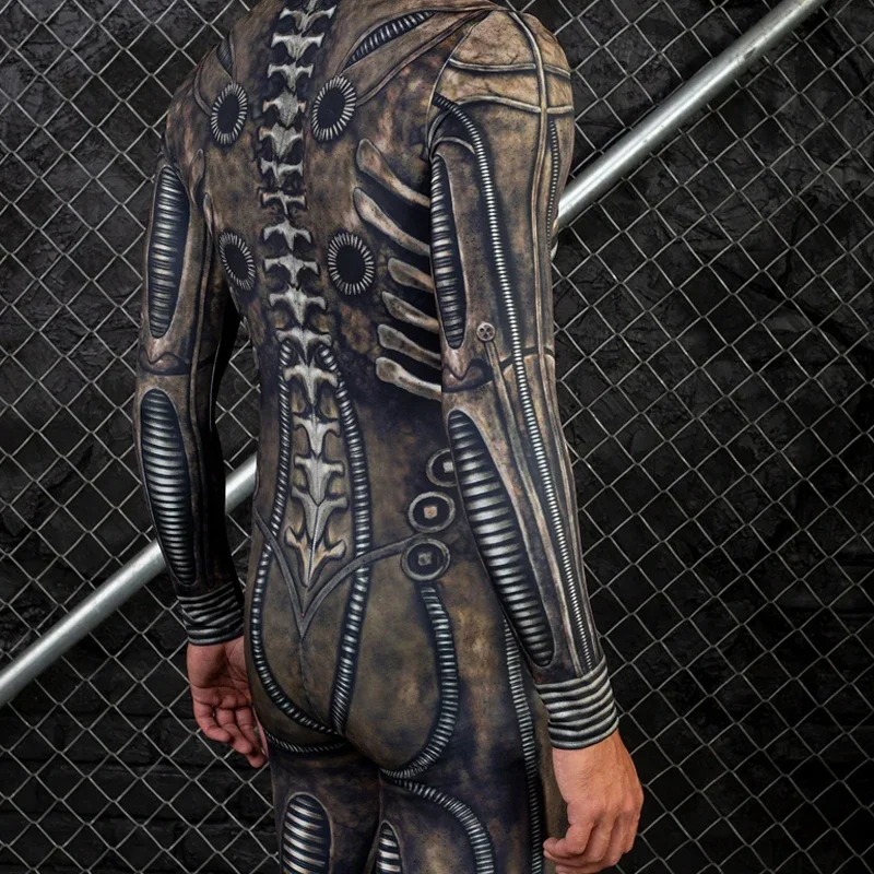 Мужской карнавальный костюм Teanoon на молнии спереди Пурим зентай смешное боди