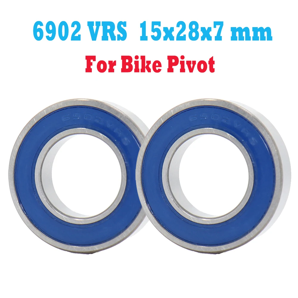 

6902RS MAX Bearing 15*28*7mm ( 2 PC ) Full Balls Bicycle Frame Pivot Repair Parts 6902 2RS RSV Ball Bearings 6902-2RS