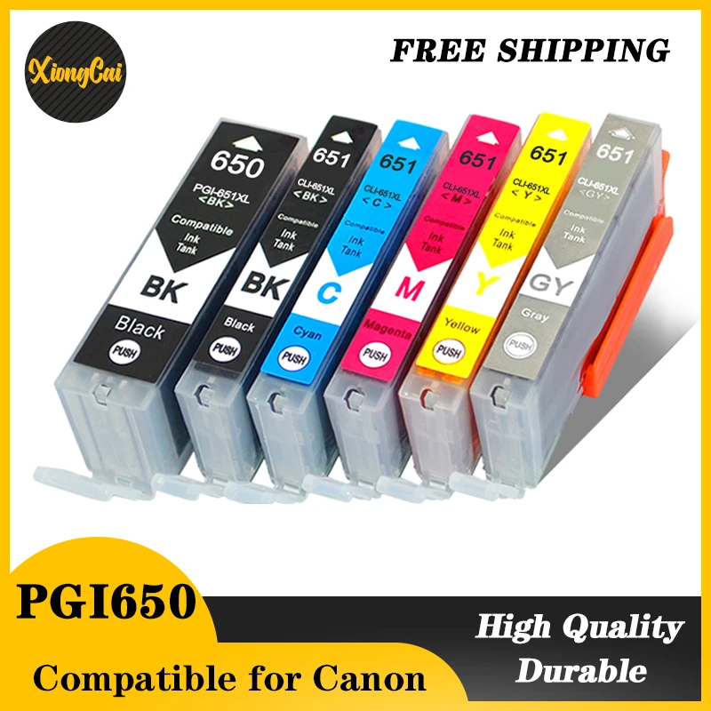 PGI650 650XL PGI-650 CLI-651 651XL Цветной картридж премиум-класса совместимый для Canon PIXMA MG5560 5660