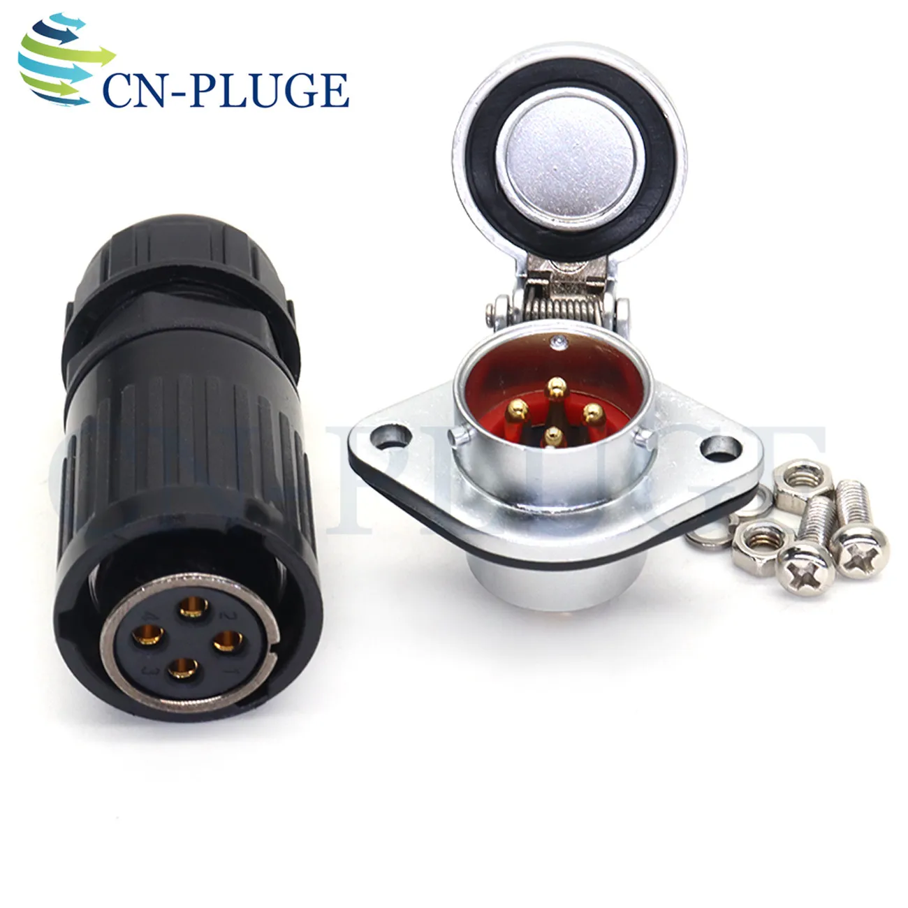 Водонепроницаемый разъем HP20 2 3 4 5 6 7 8 9 10 12-контактный авиационный металлический