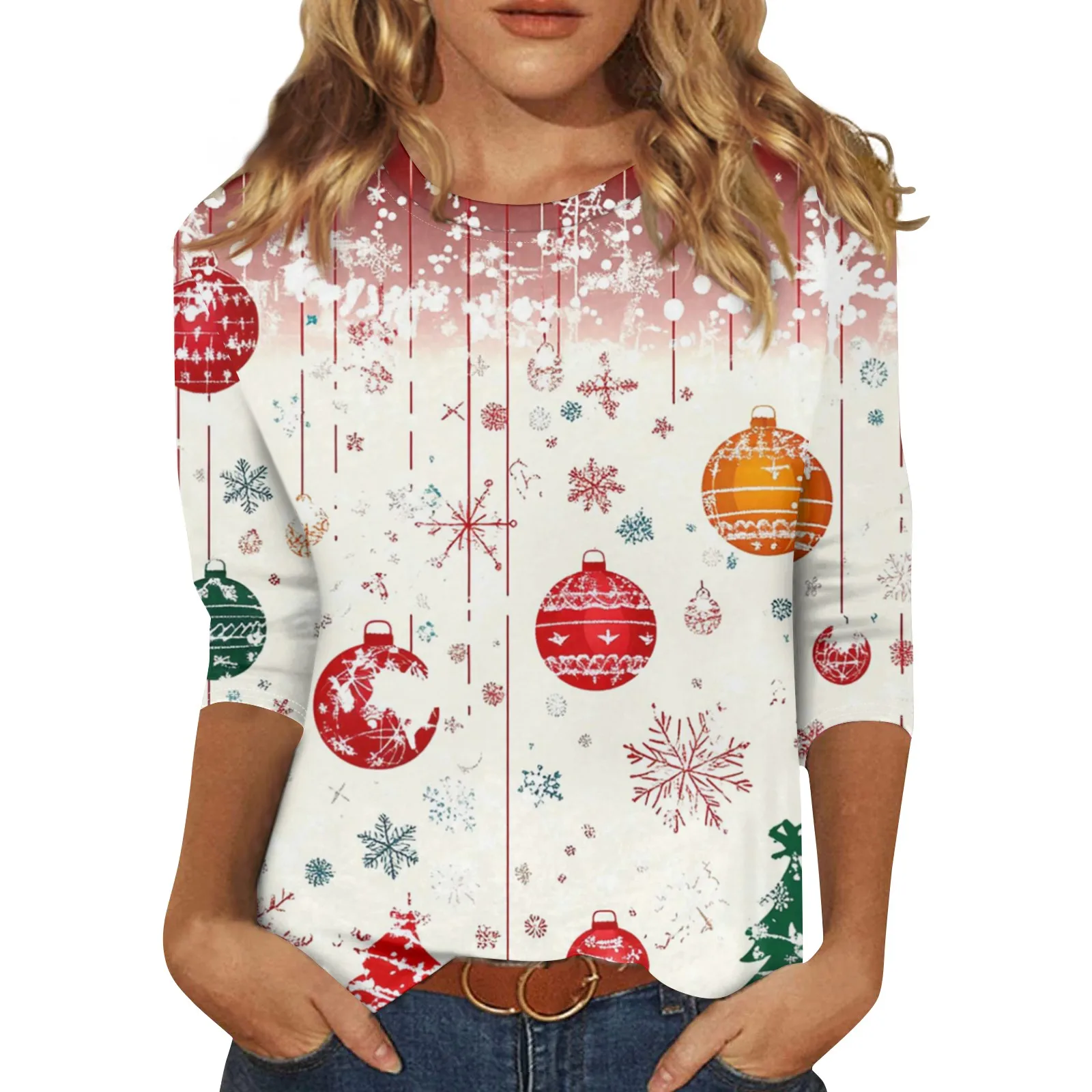 Женская ежедневная блузка женская рубашка с круглым вырезом новые женские