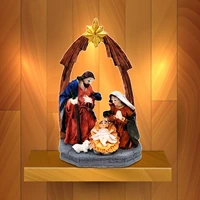 holy family figurine high quality religious figurine decoration graceful design christmas holy family hand painted desktop