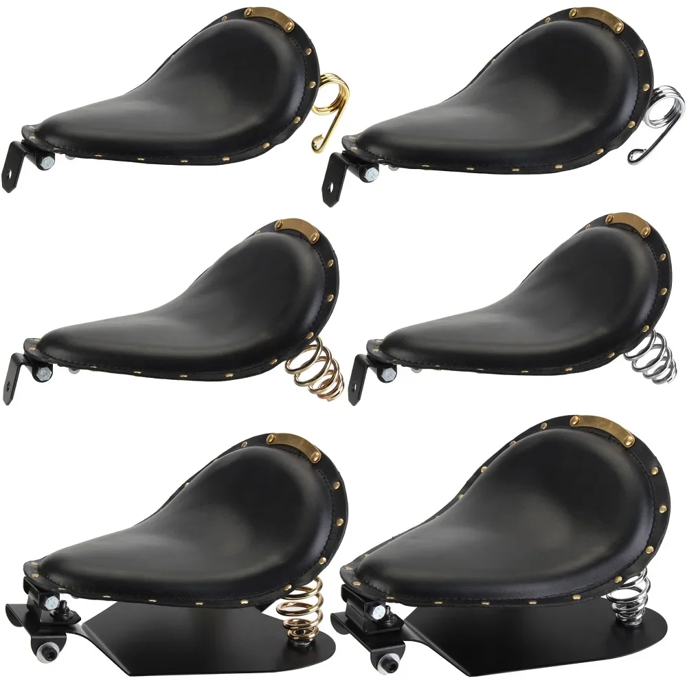 Универсальный заклепка из искусственной кожи для мотоцикла соло пружины сиденья