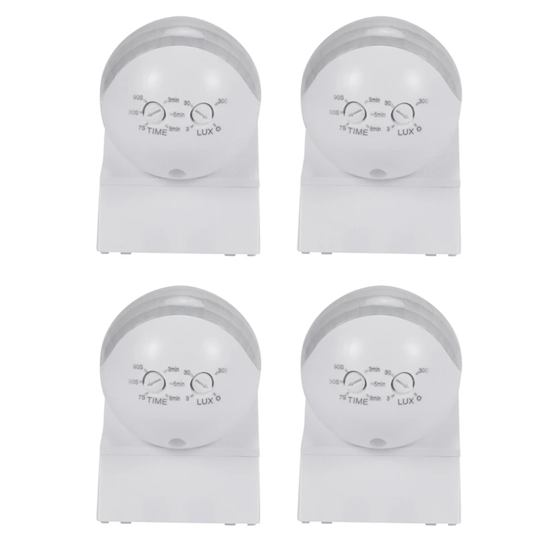 

4X Ac110v-240V 180 Degree Outdoor Ip44 Security Pir Infrared Motion Sensor Switch Detector Movement Switch Max 30M