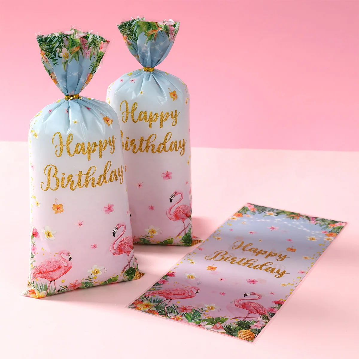 Гавайский фламинго печенье десертная сумка сумки для конфет декор вечеринки в