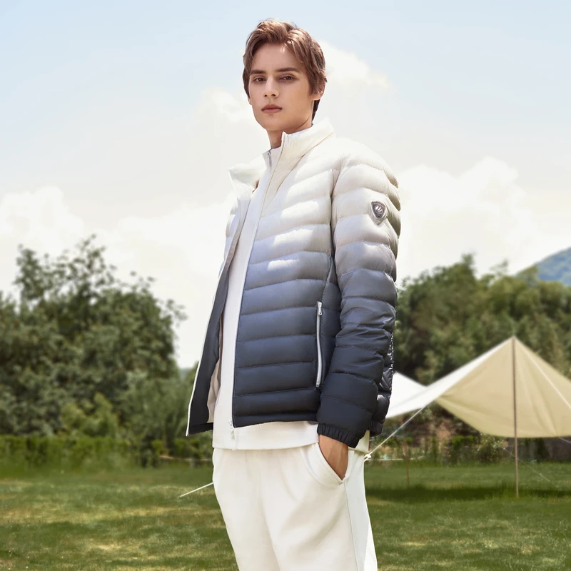 BOSIDENG зимняя пуховая куртка для мужчин с воротником-стойкой