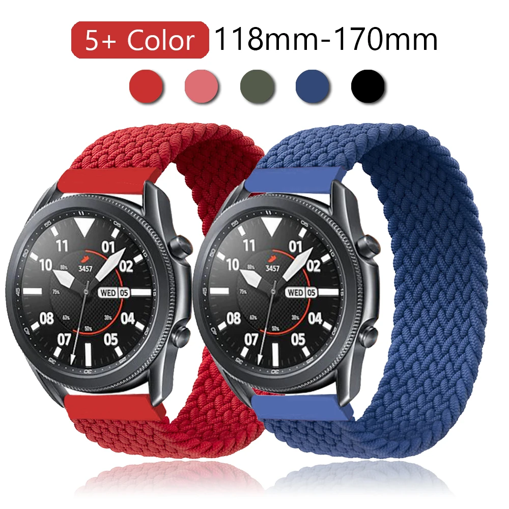 

Braided rope strap Watch Band for Samsung Galaxy 3 Watch 42 46mm GEAR S3 Active2 Nylon Braided Band Quick Release 22mm 20mm