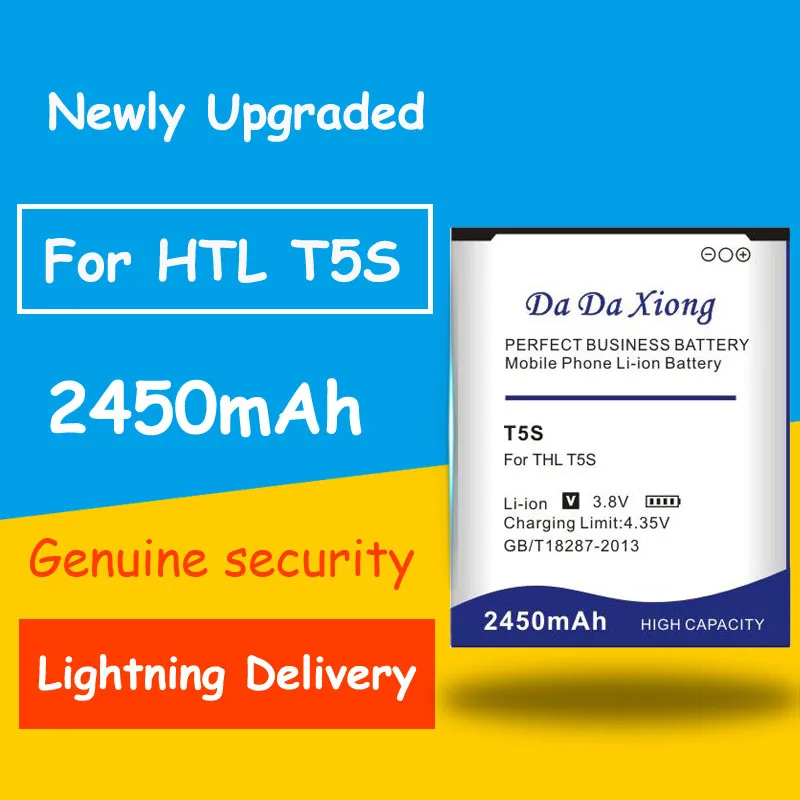 

Full Protection And Safety 2450mAh Battery For THL T5S DNS S4705 4705 Smart Mobile Phone Chargers