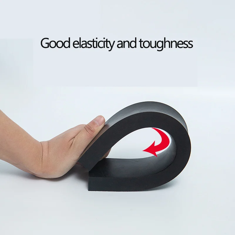 Черный промышленный резиновый блок эластичная противоскользящая демпфирующая