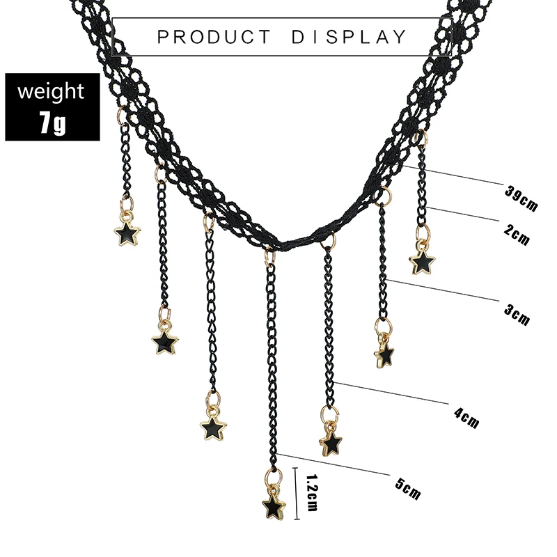 Tocona готические широкие черные кружевные Чокеры с цветами ожерелья для женщин