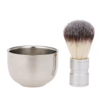 professional mens shaving brush beard bowl facial beard cleaning tool shaving cream bowl barber beard kit