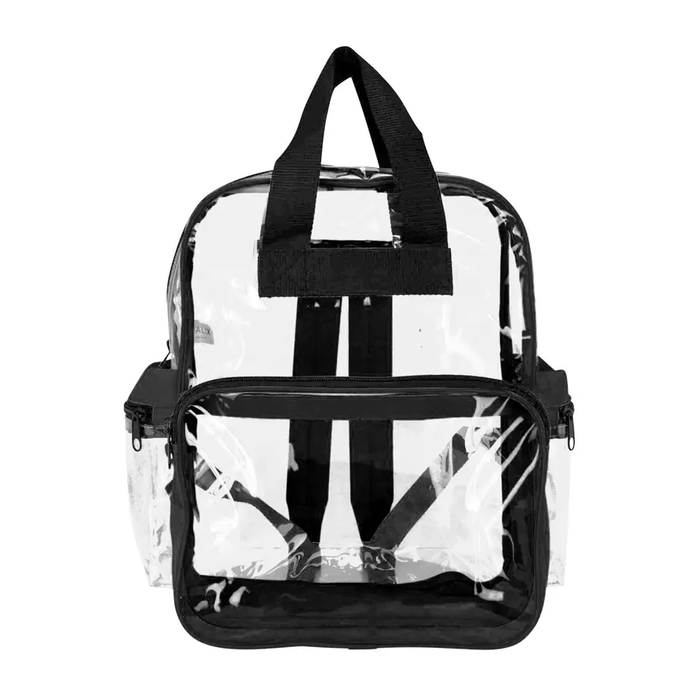 Small Clear Backpack Transparent PVC Security School Bag