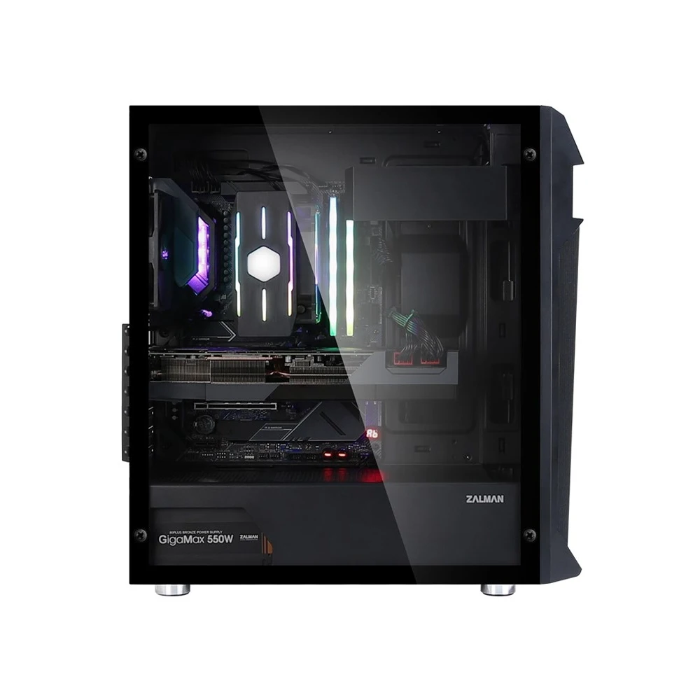 Корпус MidiTower Zalman Z1 Plus black (ATX USB 3.0 без БП) (Z1 Plus) | Компьютерные корпуса
