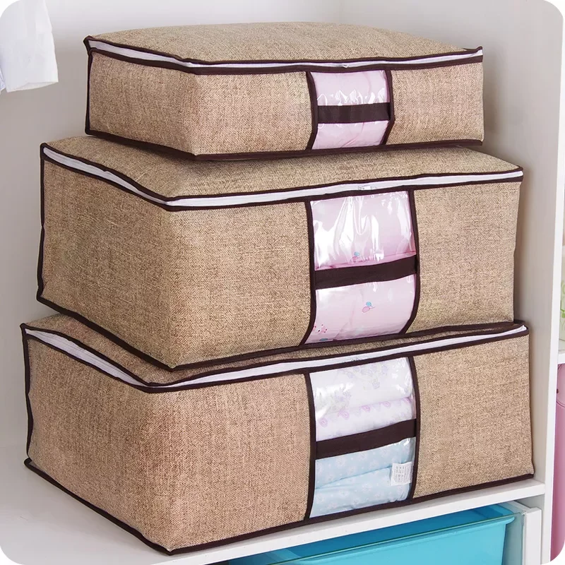 

NEW under bed storage quilt blanket clothing clothes foldable storage bag box under bed Bedding underbed storage dorm room organ