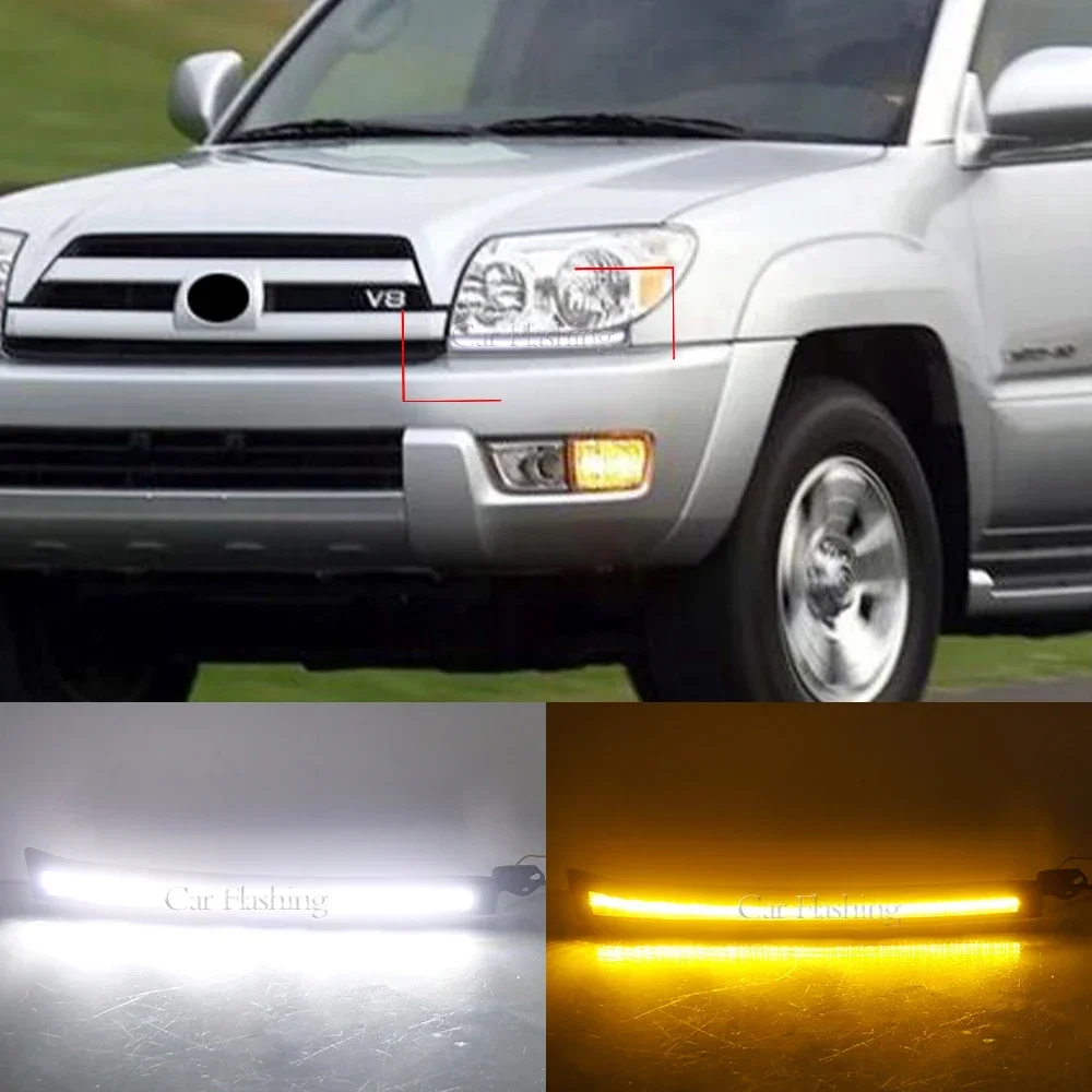 Новинка! Дневные ходовые огни для Toyota 4runner 2003 2004 2005 2006 2007 2008 2009 DRL Противотуманные