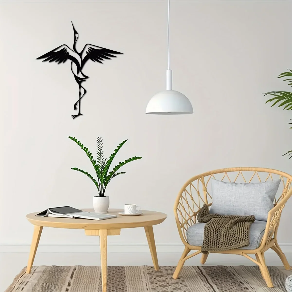 Металлический настенный декор HelloYoung Stork художественный металлический