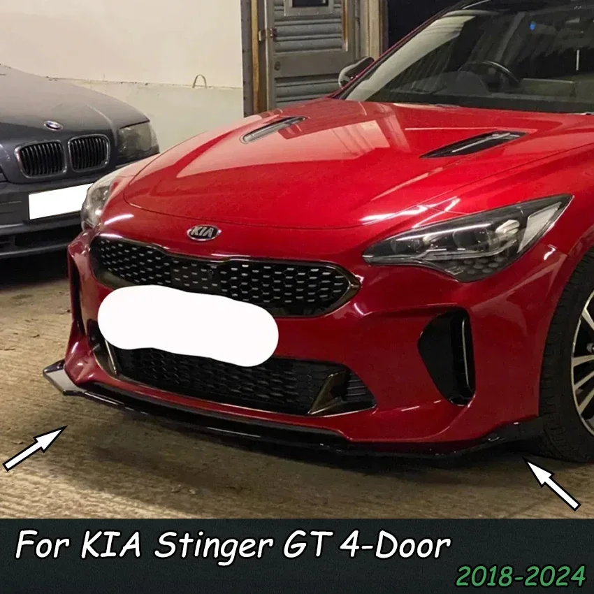 Для Kia Stinger GT 2018-2023 передний бампер спойлер нижний комплект кузова диффузор