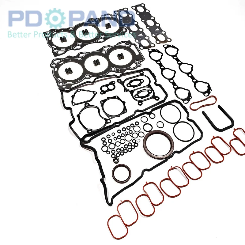 

Подходит для 4.0 V6 PATHFINDER R51 PATROL GR XTERRA N50 FRONTIER NV1500 NV2500 NV3500 экватор VQ40 VQ40DE полный комплект прокладок головки двигателя