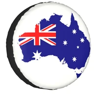australia flag map spare wheel tire cover australian patriotic for jeep rv suv trailer vehicle accessories 14 17 inch