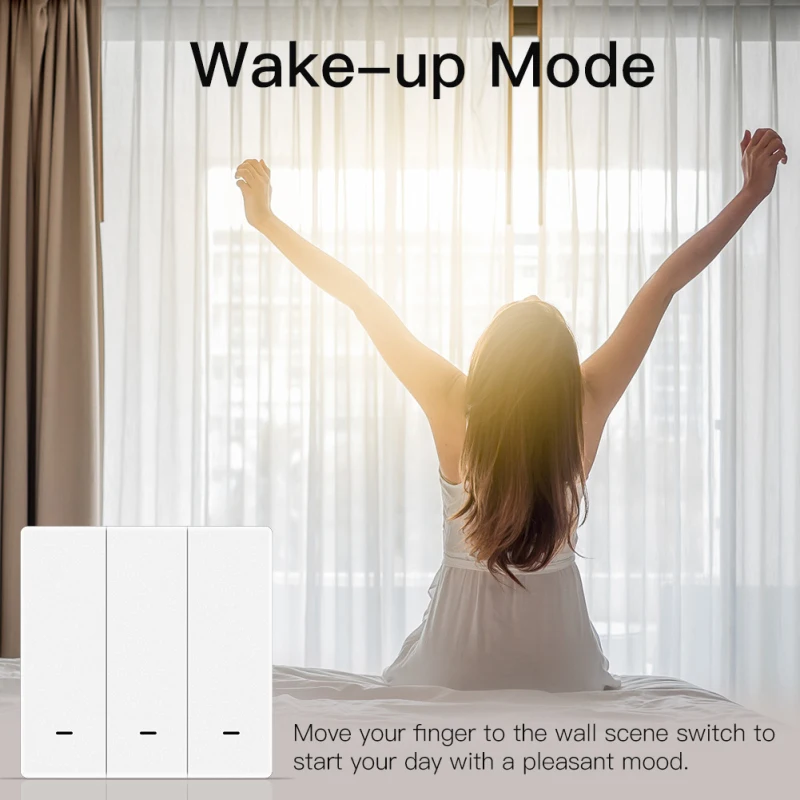 

Tuya Zigbee Push Button Controller For Tuya Devices Automation Scenario Scene Switch 1-3 Gang Smart Home Wireless Switch